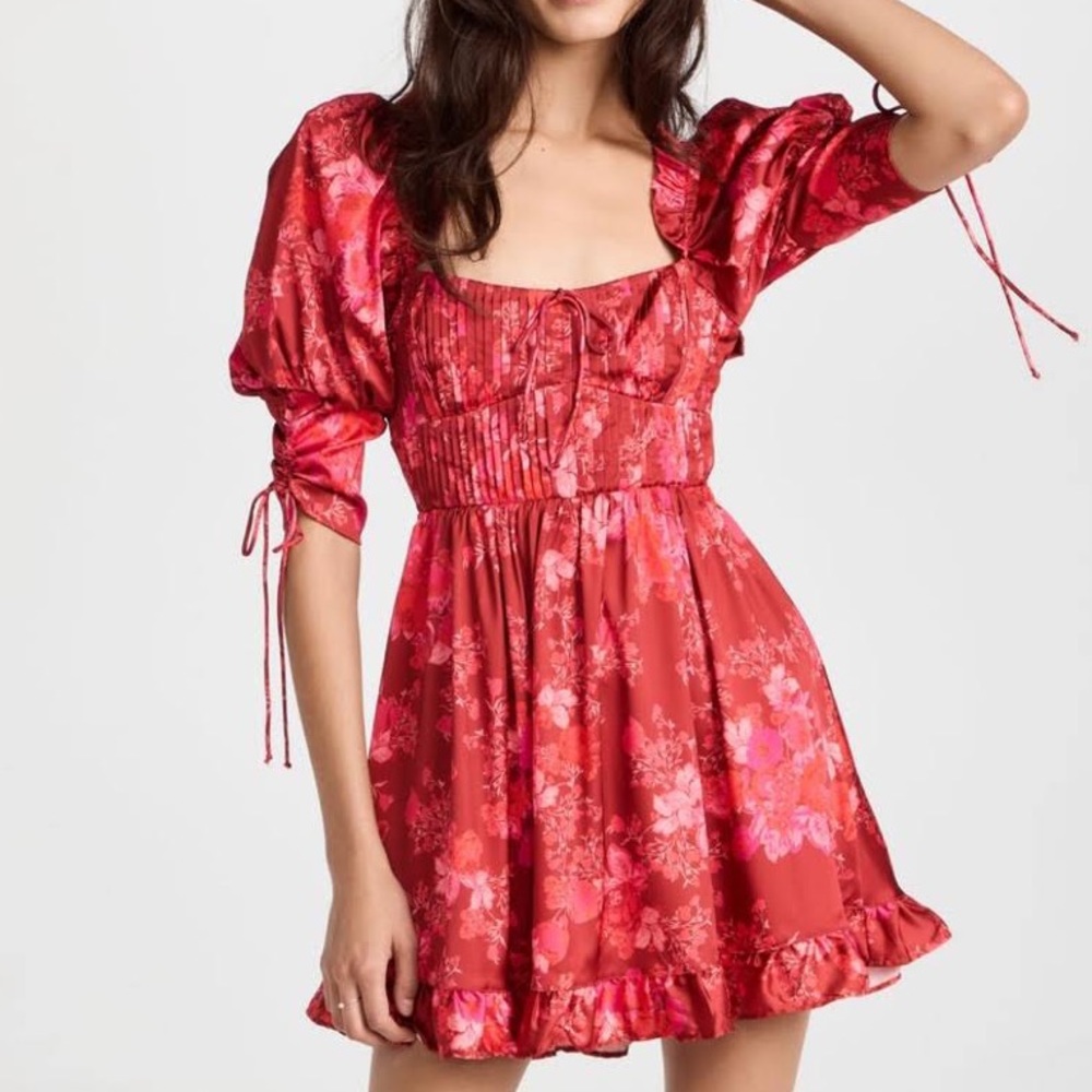 for love and lemons alia dress red ❤️ xs
